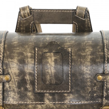 Кожаный ранец "Максимус 3" (пепел глянец)